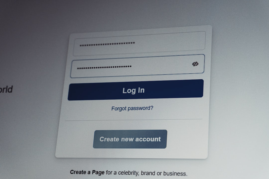 secure online utility account login screen