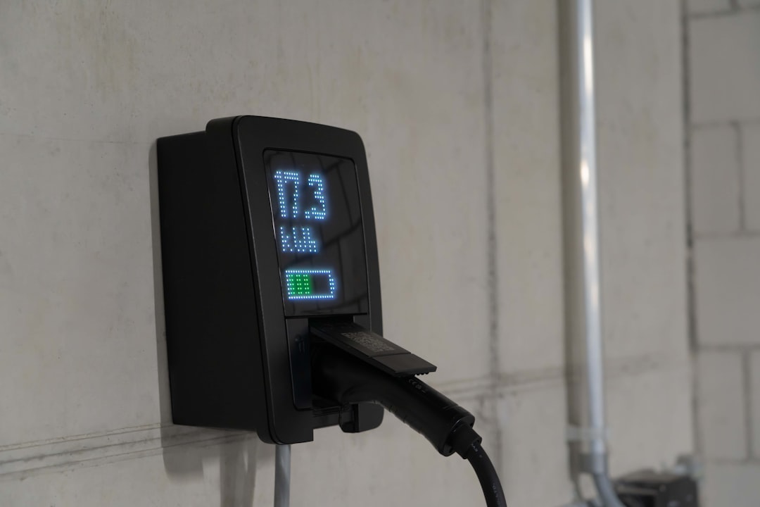  level 2 EV charger installed in residential garage
